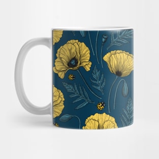 Yellow poppies Mug